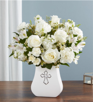 Sacred Blessings All White Funeral