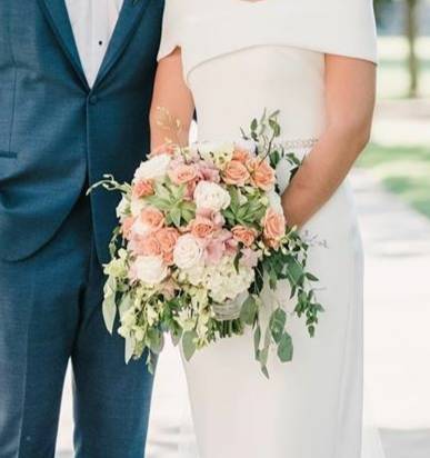 Sage & Peaches  Bridal Bouquet