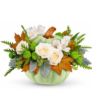 Sage Pumpkin & Ivory Blooms 