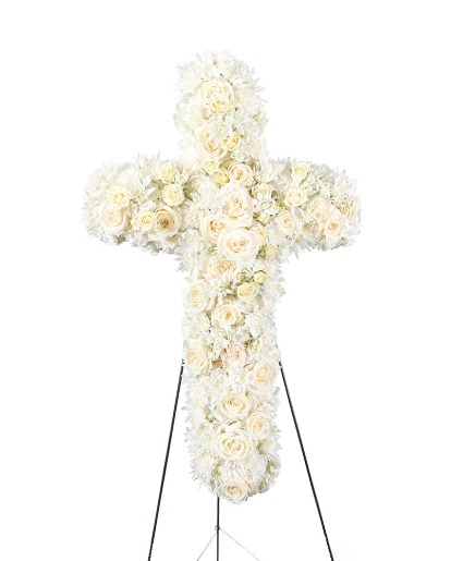 Sail to the Sky Cross Flower Arrangement