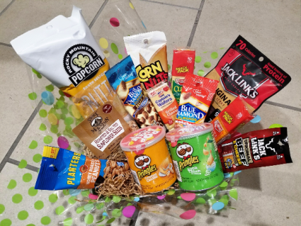 Salty Treats Basket Candy/Food/Drinks