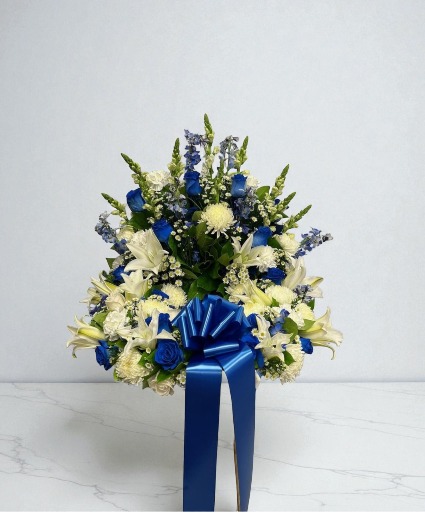 White & Blue Baskets