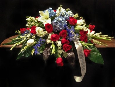 Salute to Service Casket Spray