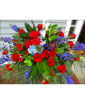 Salute to you Patriotic Casket spray
