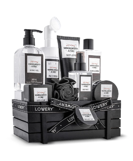 Sandalwood & Oak Men's Spa Kit Gift Basket