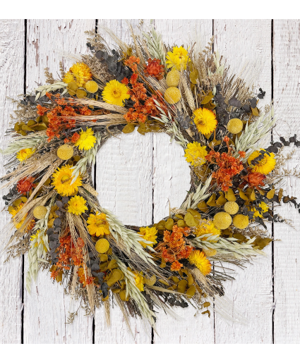 Santa Barbara Harvest Wreath 