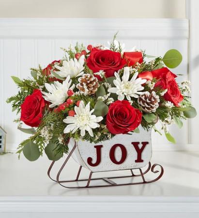 Santa's Sleigh  Fresh Flowers in a Sleigh 