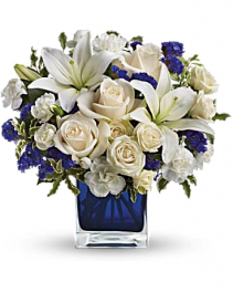 Sapphire Skies Bouquet Fresh Arrangement
