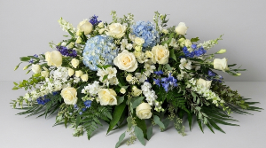Sapphire Skies Casket Spray Casket Spray