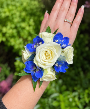 Sapphire Skies Corsage
