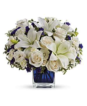Sapphire Skies Flower Arrangement
