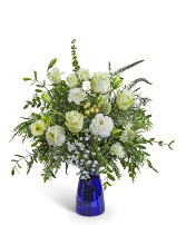Sapphire Snow Flower Arrangement