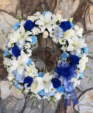 Sapphire Whisper Wreath Wreath