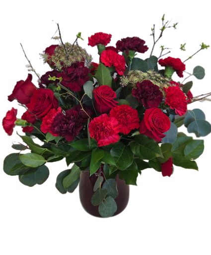 Sassy Reds Fresh arrangement