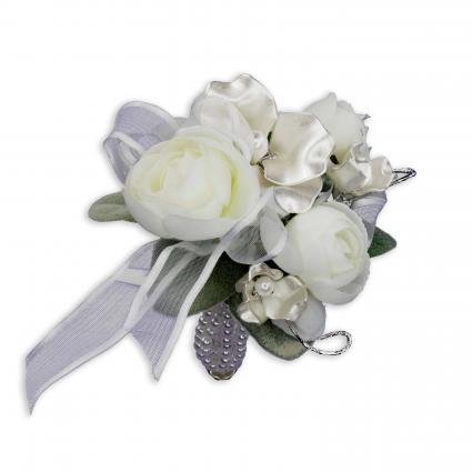 Satin Pearl Wrist Corsage 