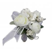 Satin Pearl Wrist Corsage 