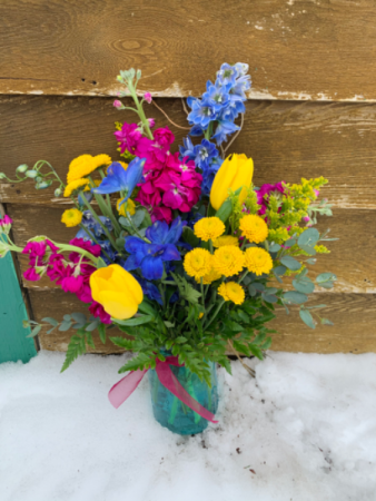 Sayin’ Hello Spring  Floral Arrangement 