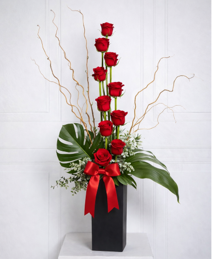 Scarlet Ascent Roses
