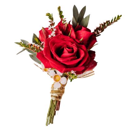 Scarlet Boutonniere Arrangement