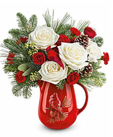 Scarlet Cardinal Arrangement(LIMITED) in Winnipeg, MB | CHARLESWOOD FLORISTS