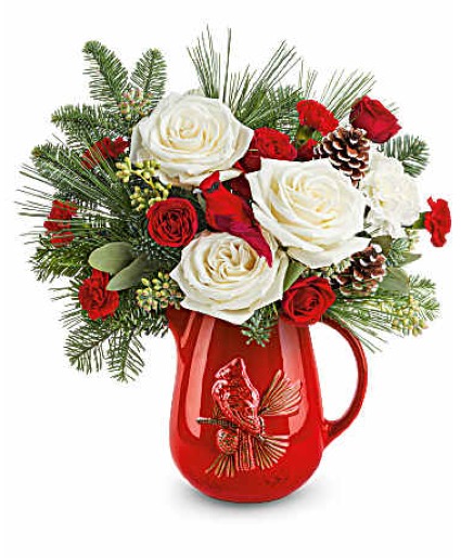 Scarlet Cardinal Bouquet CHRISTMAS
