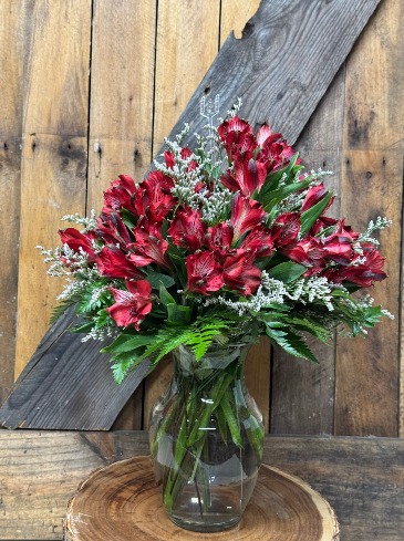 Scarlet Embrace Flower Arrangement in Moncks Corner, SC | Mama and Me Flowershack