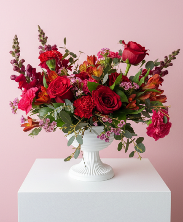 Scarlet Grace Flower Arrangement in Medina, NY | CREEKSIDE FLORAL AND DESIGN