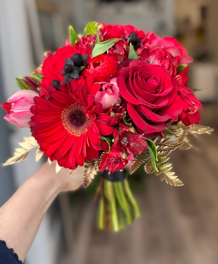 Scarlet Spark Prom Bouquet
