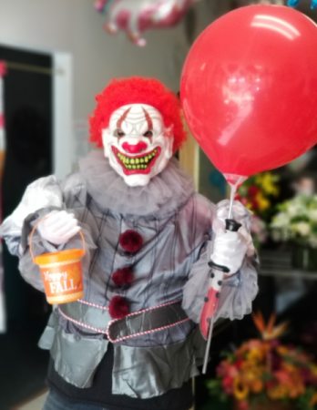 Scary Clown Candy Delivery HOLLOWEEN CANDY BUCKET 
