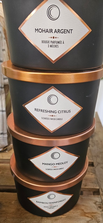 Scented 3 Wick Candles 