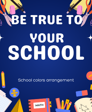 School Colors arrangement Vase Arrangement 