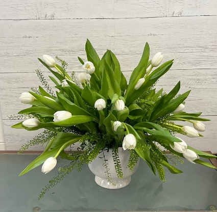 Scott's Creek Seasonal Tulips Ceramic Arrangement