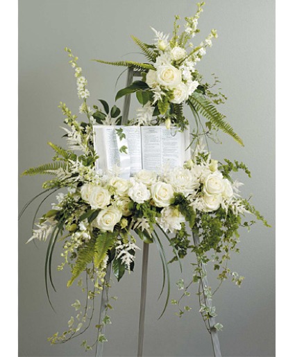Scripture of Peace Tribute Standing Spray