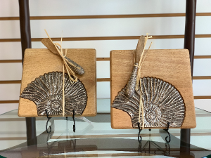 Sea Shell Cheese Board Cheese Board with Spreader Gift