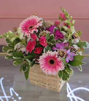 Seasonal Picnic Time Basket Arrangement 