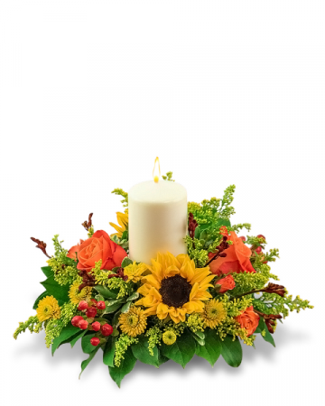 Seasonal Saffron Centerpiece Centerpiece