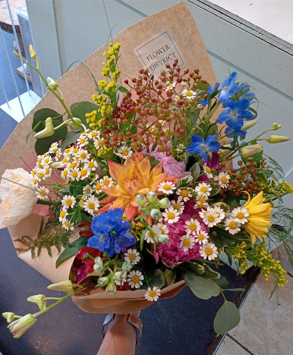 Seasonal Summer  Wrapped Bouquet