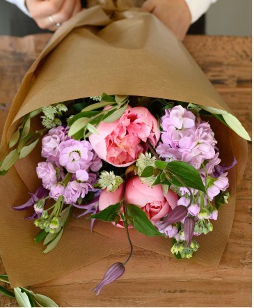 Seasonal Wrap Wrapped Bouquet in Bozeman, MT | BOUQUETS AND MORE