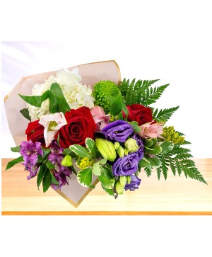 Seasonal Bouquet - Spring Wrapped Bouquet of Flowers