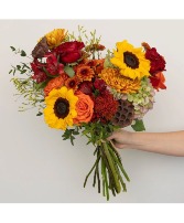 Seasonal Wrapped Bouquet(exact flowers may differ) 