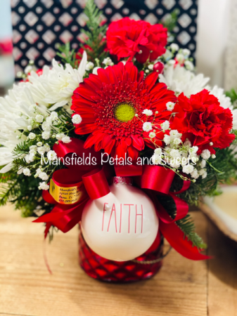 seasons greetings  vase 