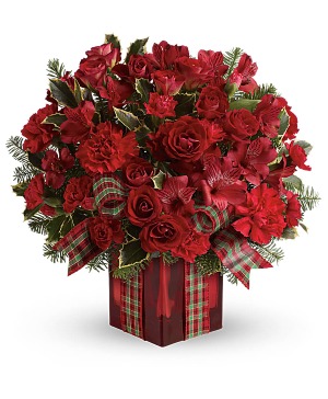 Season's Surprise Bouquet  Christmas Arrangement