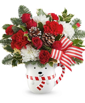 Send a Hug Cozy Cub Wish Arrangement 