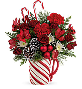 SEND A HUG SWEET STRIPES Arrangement