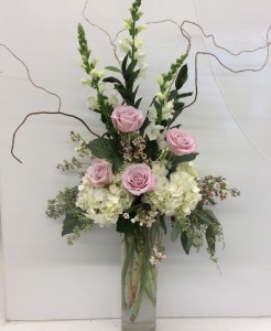 Sensational Roses & Hydrangeas Cylinder 