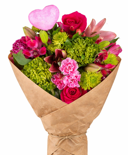 Sentimental Bouquet Wrapped Fresh Flower Bouquet