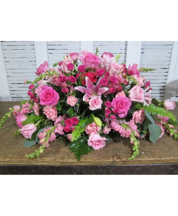 Sentimental Journey Casket Piece in Northampton, MA | NUTTELMAN'S FLORIST & GREENHOUSE