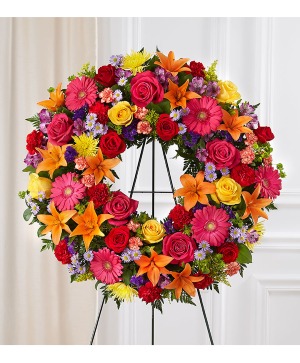SERENE BLESSINGS STANDING WREATH BRIGHT 