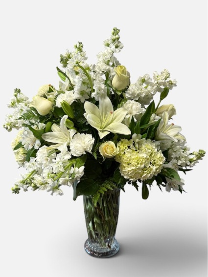 Serene Light Tribute Flower Arrangement