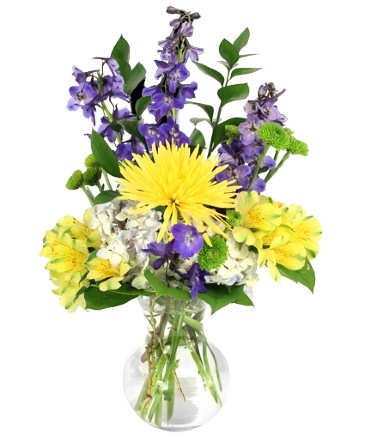 Serene Optimism Vase Arrangement in Darien, CT | DARIEN FLOWERS